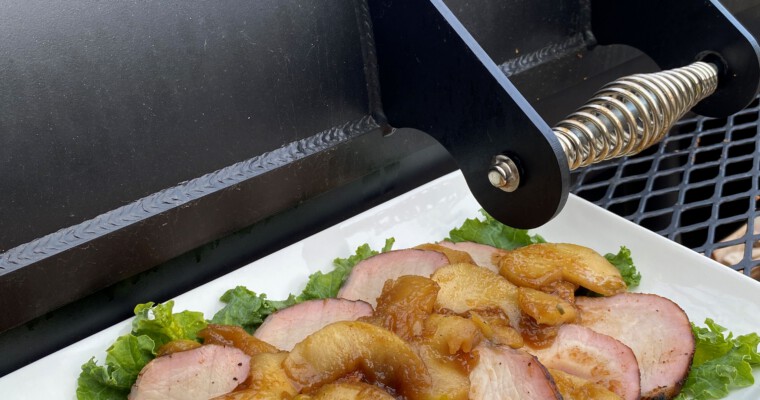 Smoked Center Cut Pork Loin with Apple & Cider Vinegar Sauce